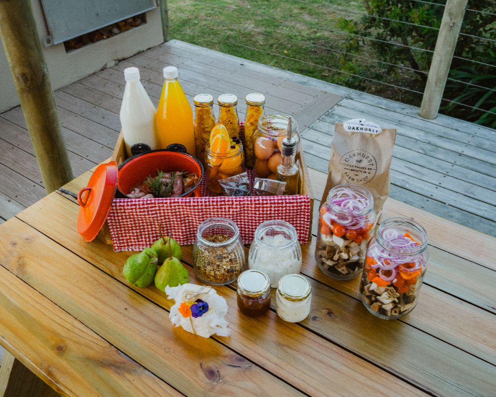 africamps at oakhurst wilderness breakfast basket